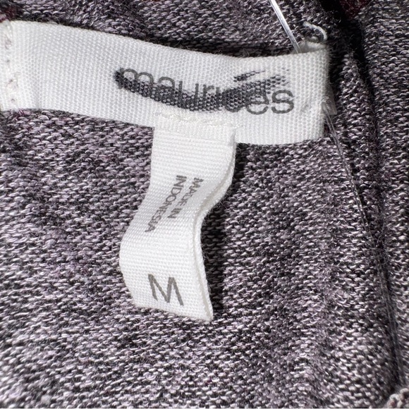 Maurices Wine Floral Ruffled Off-the-Shoulder Bubble Top NWOT - Picture 2 of 4